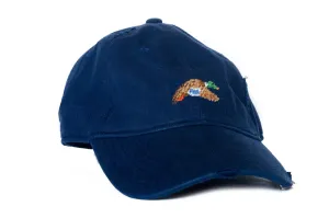 FLYING MALLARD NEEDLEPOINT HAT NAVY