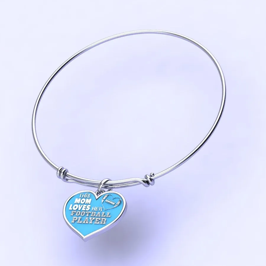 Football Mom Charm Pendant