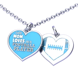 Football Mom Charm Pendant