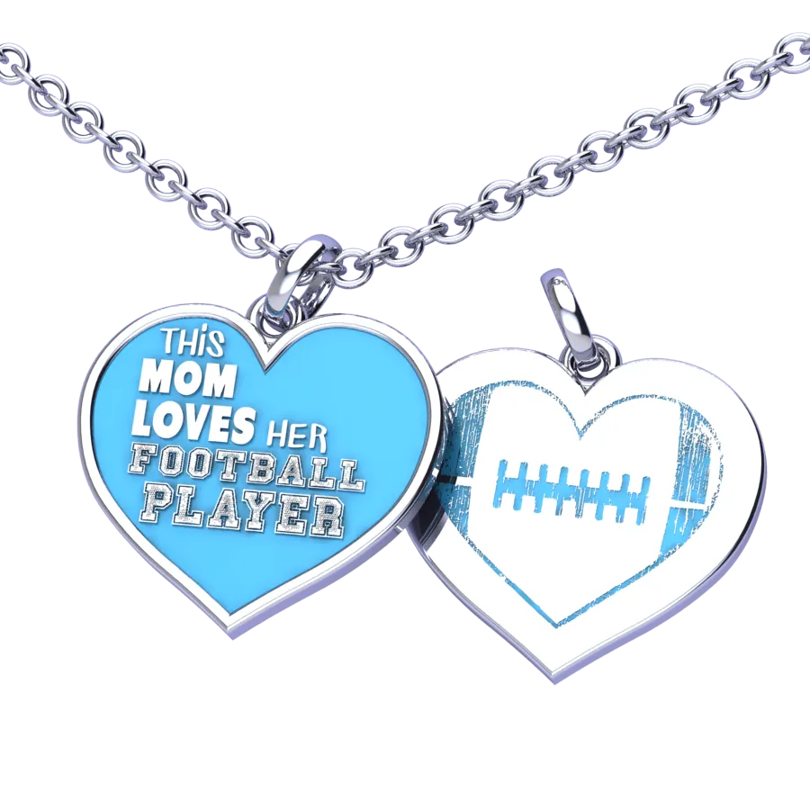 Football Mom Charm Pendant