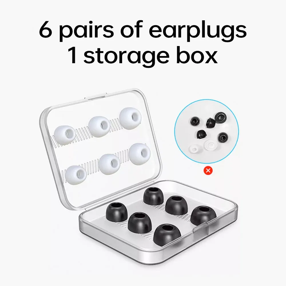 For AirPods Pro Memory Foam Silicone Earbuds Replacement