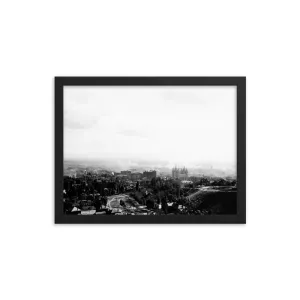 Framed poster - Salt Lake City panoramic view, 1908.
