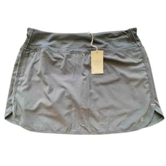 Free Fly Women's Bamboo-Lined Active Breeze Skort UPF Sun Protection Large NWT