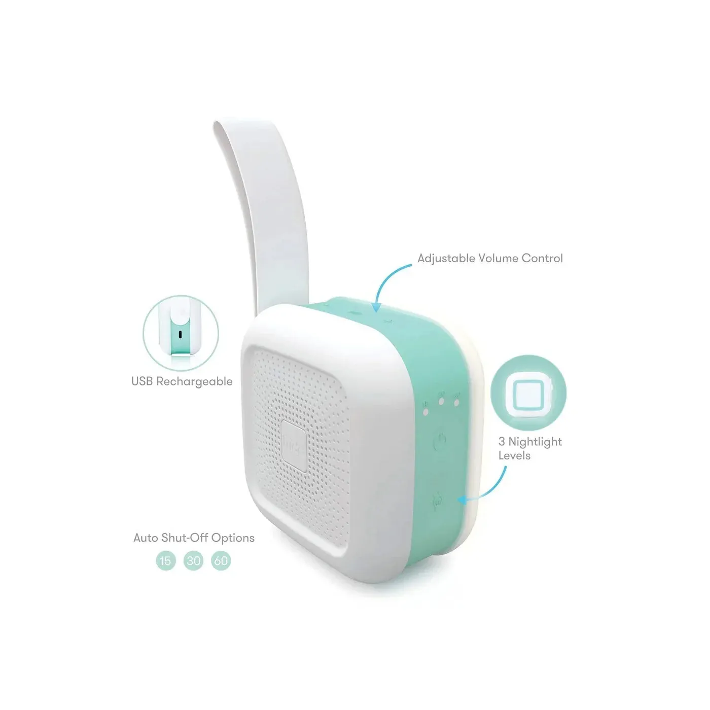 Fridababy 2-in-1 Portable Sound Machine & Nightlight
