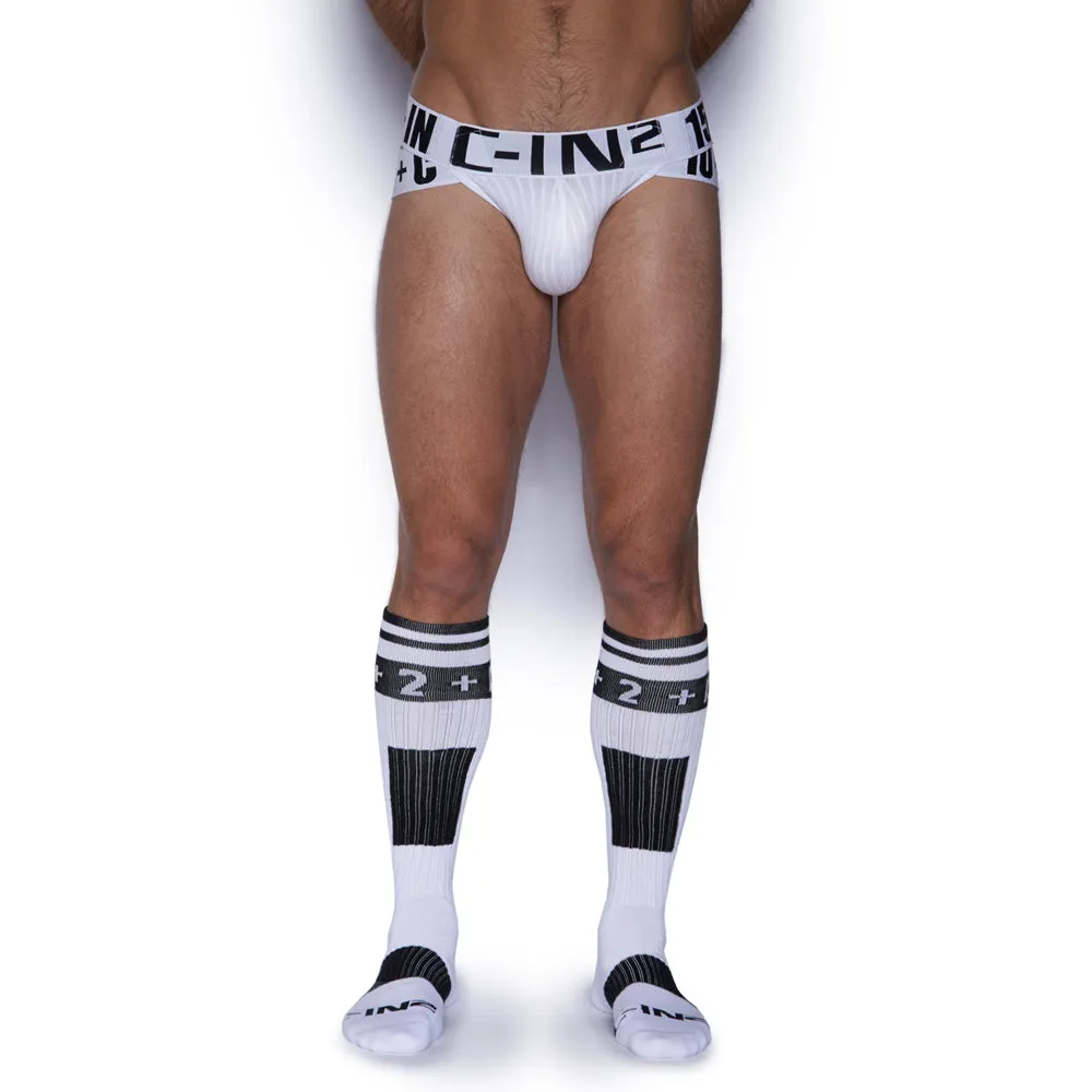 H A R D Soccer Socks Single Pack White