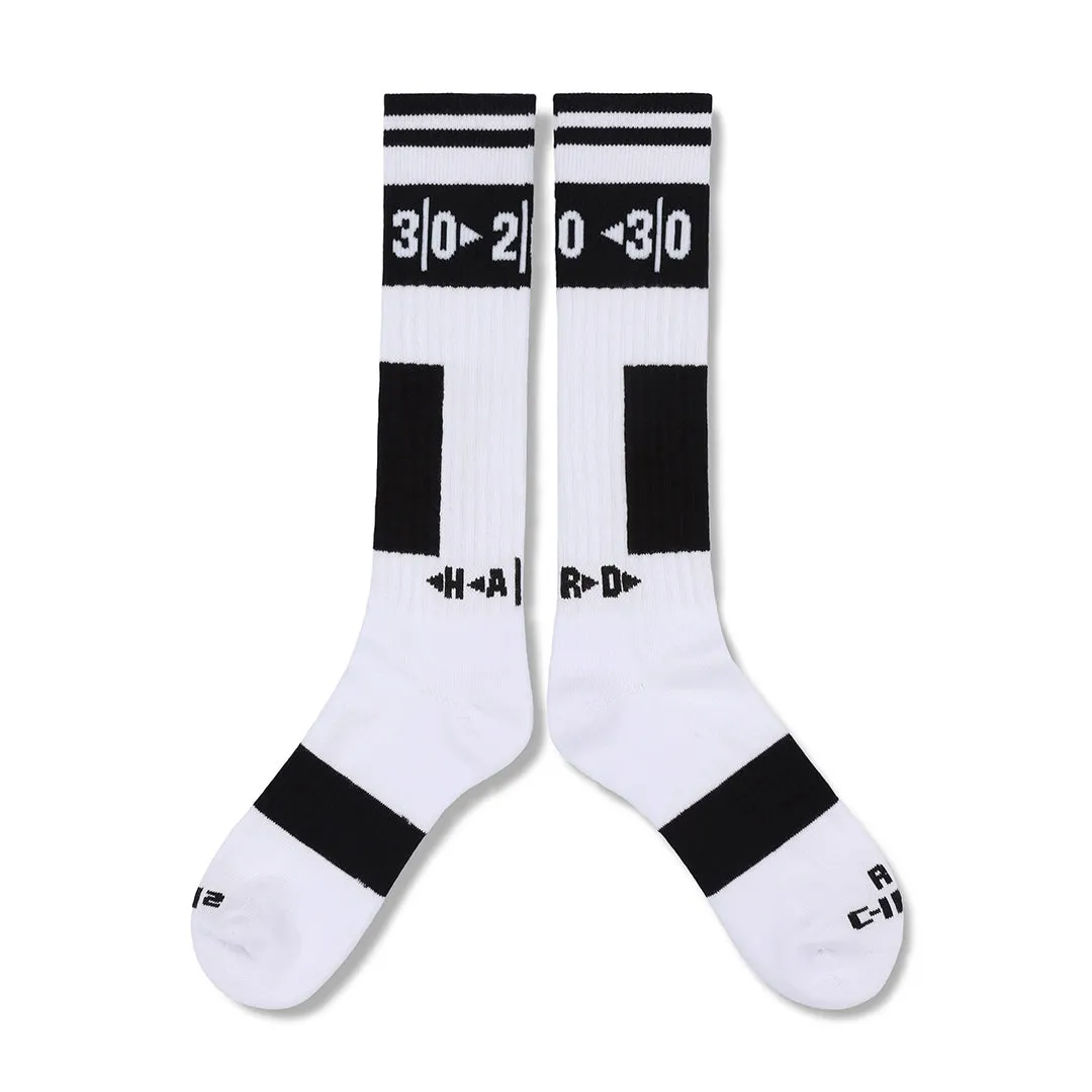 H A R D Soccer Socks Single Pack White