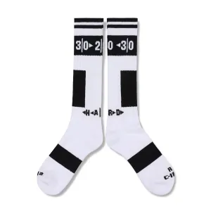 H A R D Soccer Socks Single Pack White