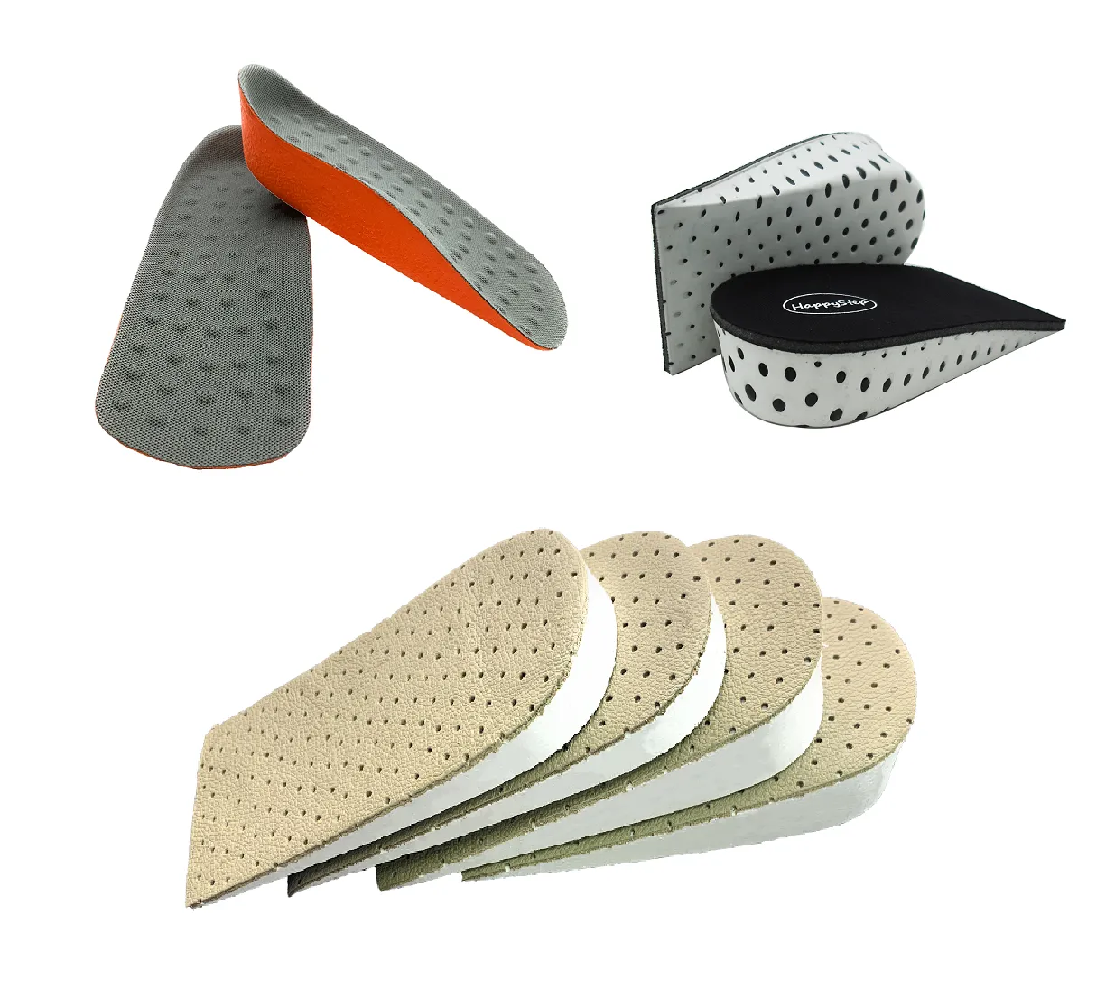 Heel Lift Height Increase Half Insoles