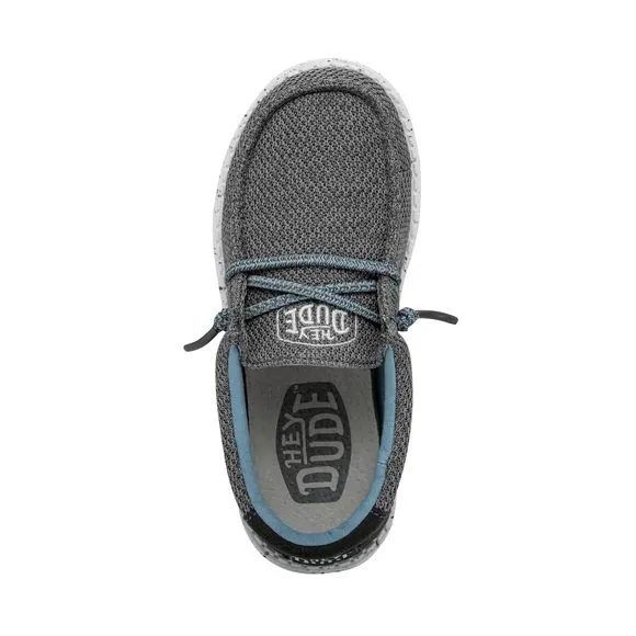 HEY DUDE BOY'S WALLY YOUTH SOX SHARKSKIN SIZE 13 | BOY’S SHOES | BOY'S LACE UP