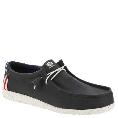 Heydude Men's Wally Sox Medium/Wide Casual Shoes (Navy/White USA) - Size 8.0 M