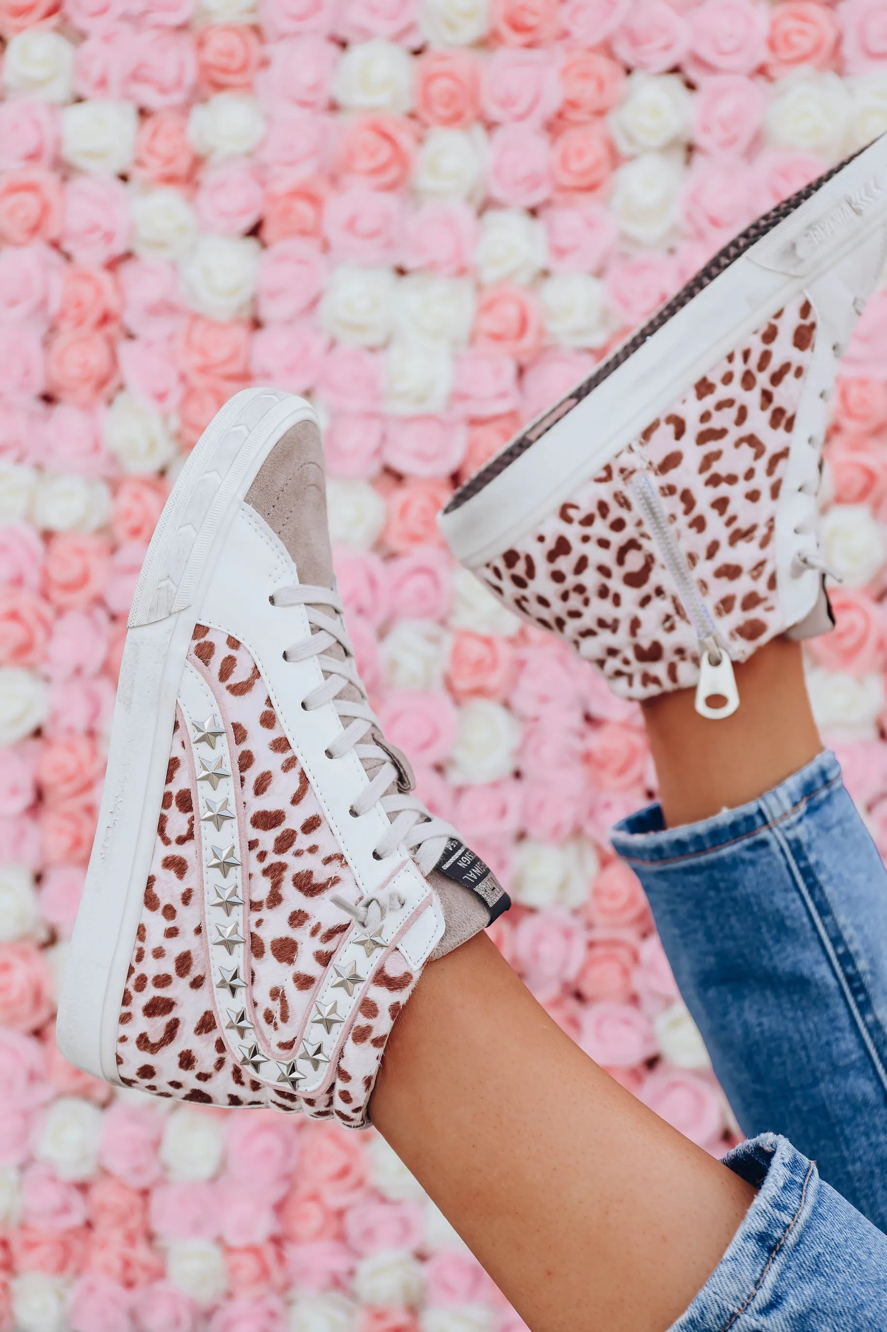 Highland High Top by Vintage Havana - Blush Leopard- FINAL SALE - Size 5.5