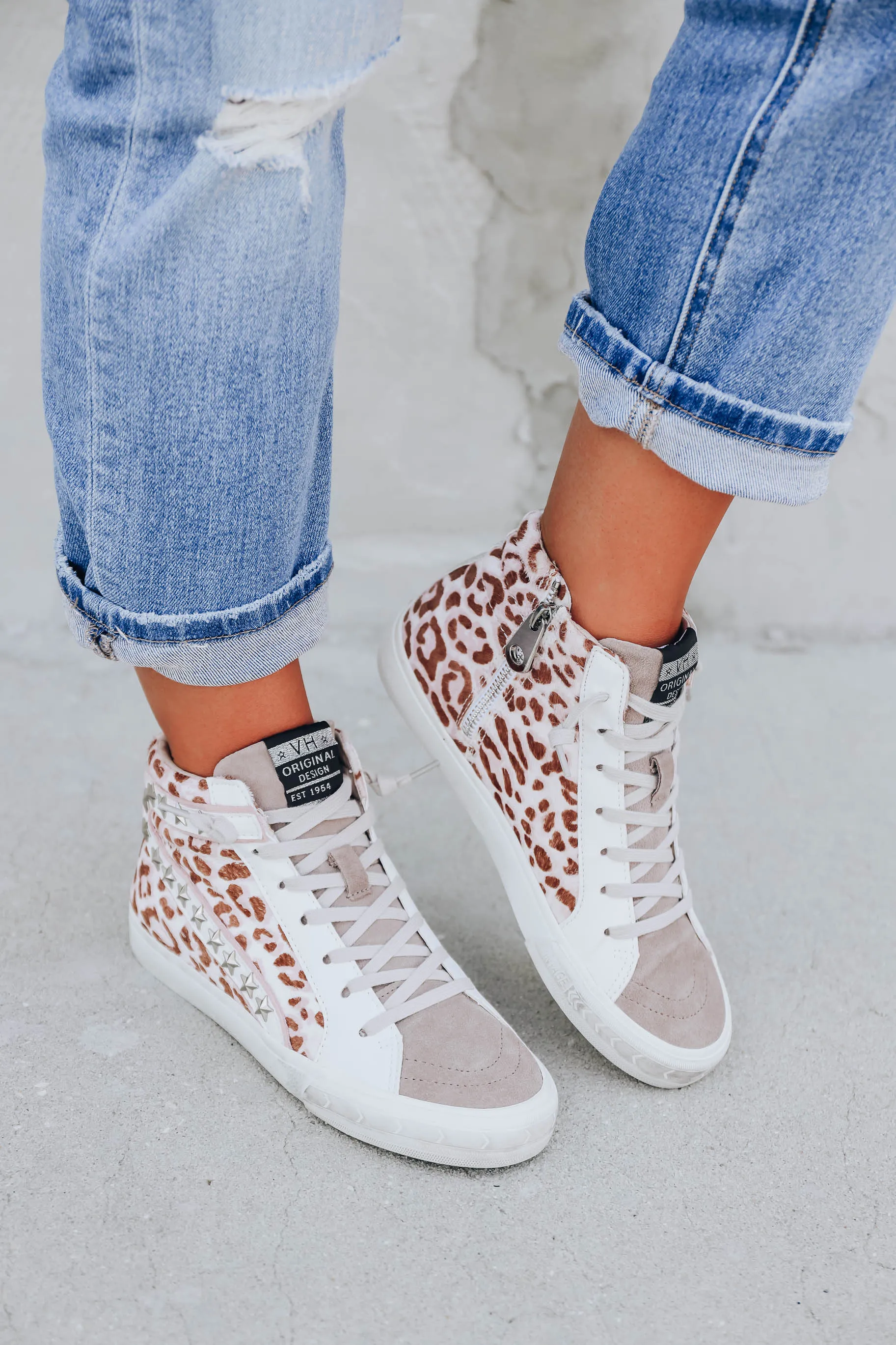 Highland High Top by Vintage Havana - Blush Leopard- FINAL SALE - Size 5.5