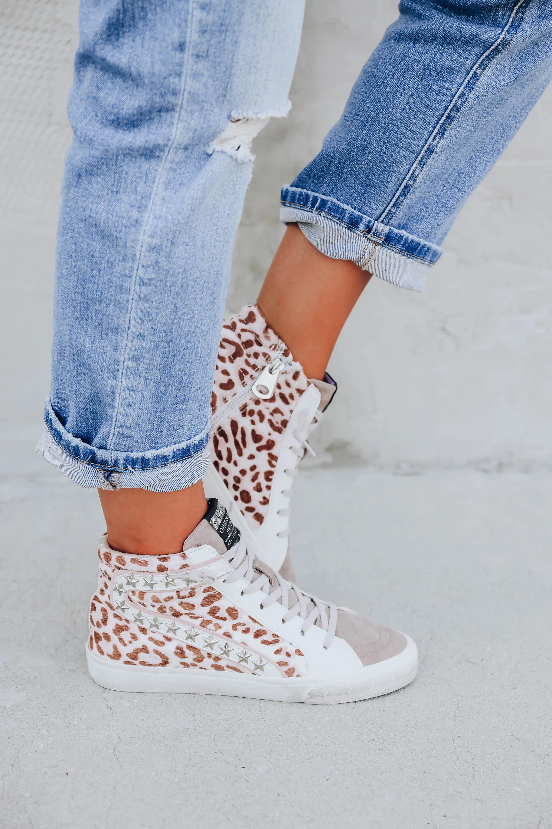 Highland High Top by Vintage Havana - Blush Leopard- FINAL SALE - Size 5.5