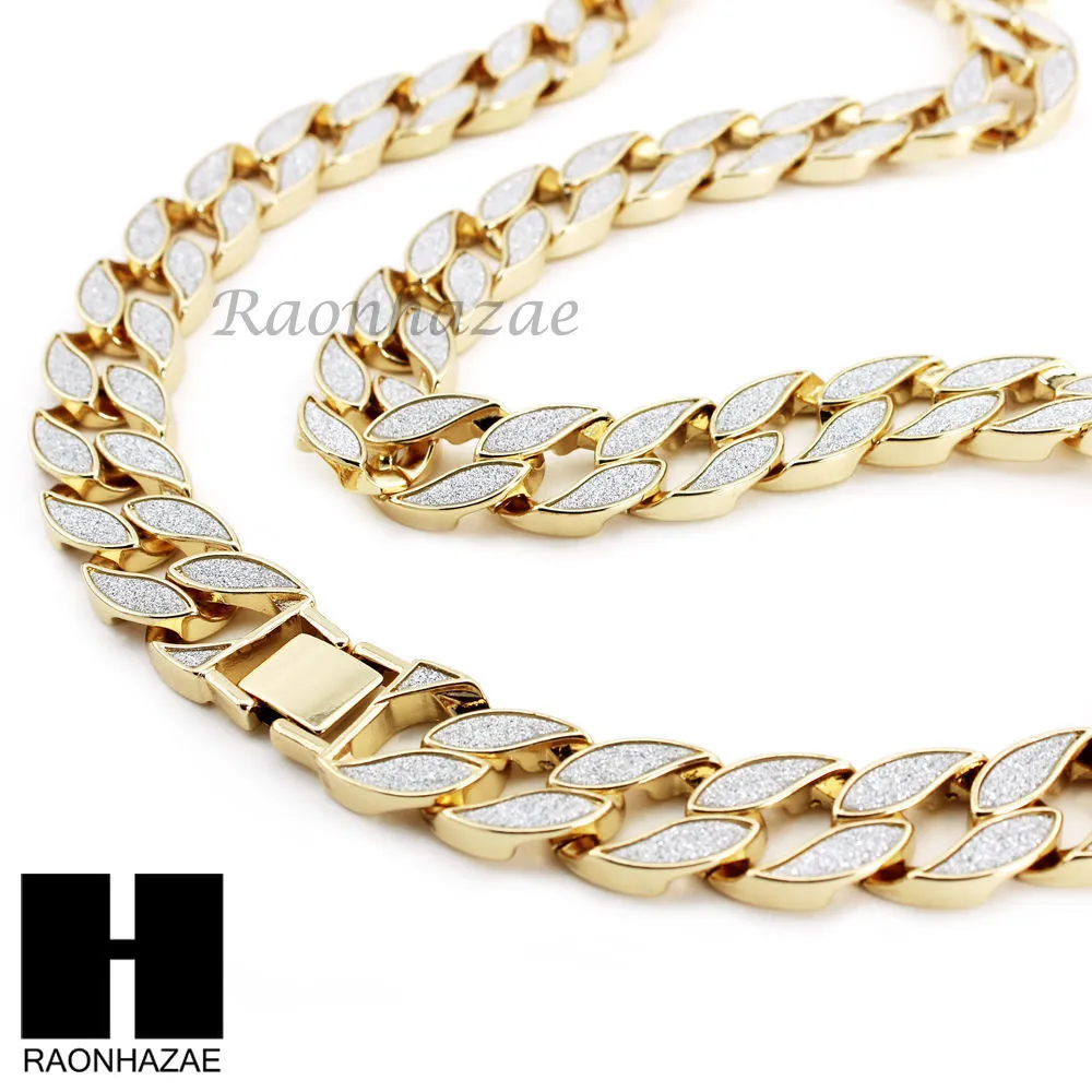 Hip Hop BMF Pendant 16" Choker 18" Tennis 30" Miami Cuban Chain 27