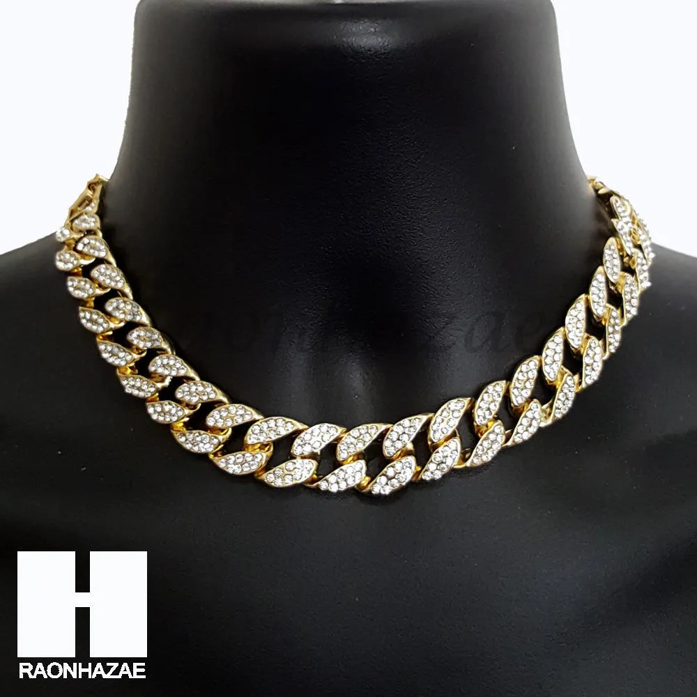 Hip Hop BMF Pendant 16" Choker 18" Tennis 30" Miami Cuban Chain 27