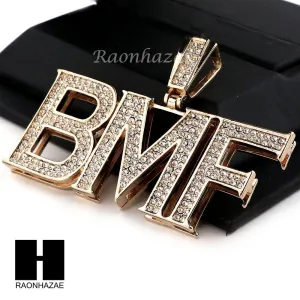 Hip Hop BMF Pendant 16" Choker 18" Tennis 30" Miami Cuban Chain 27