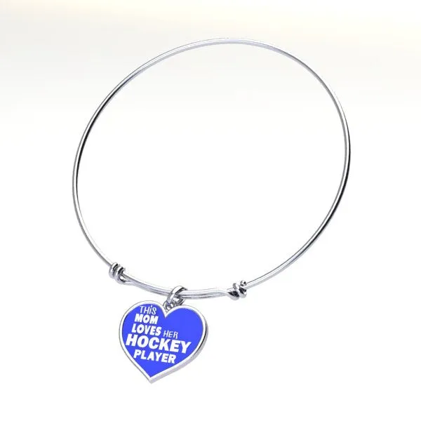 Hockey Mom Love charm (.925 silver)