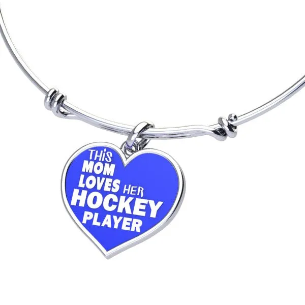 Hockey Mom Love charm (.925 silver)