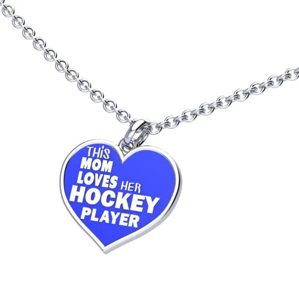 Hockey Mom Love charm (.925 silver)