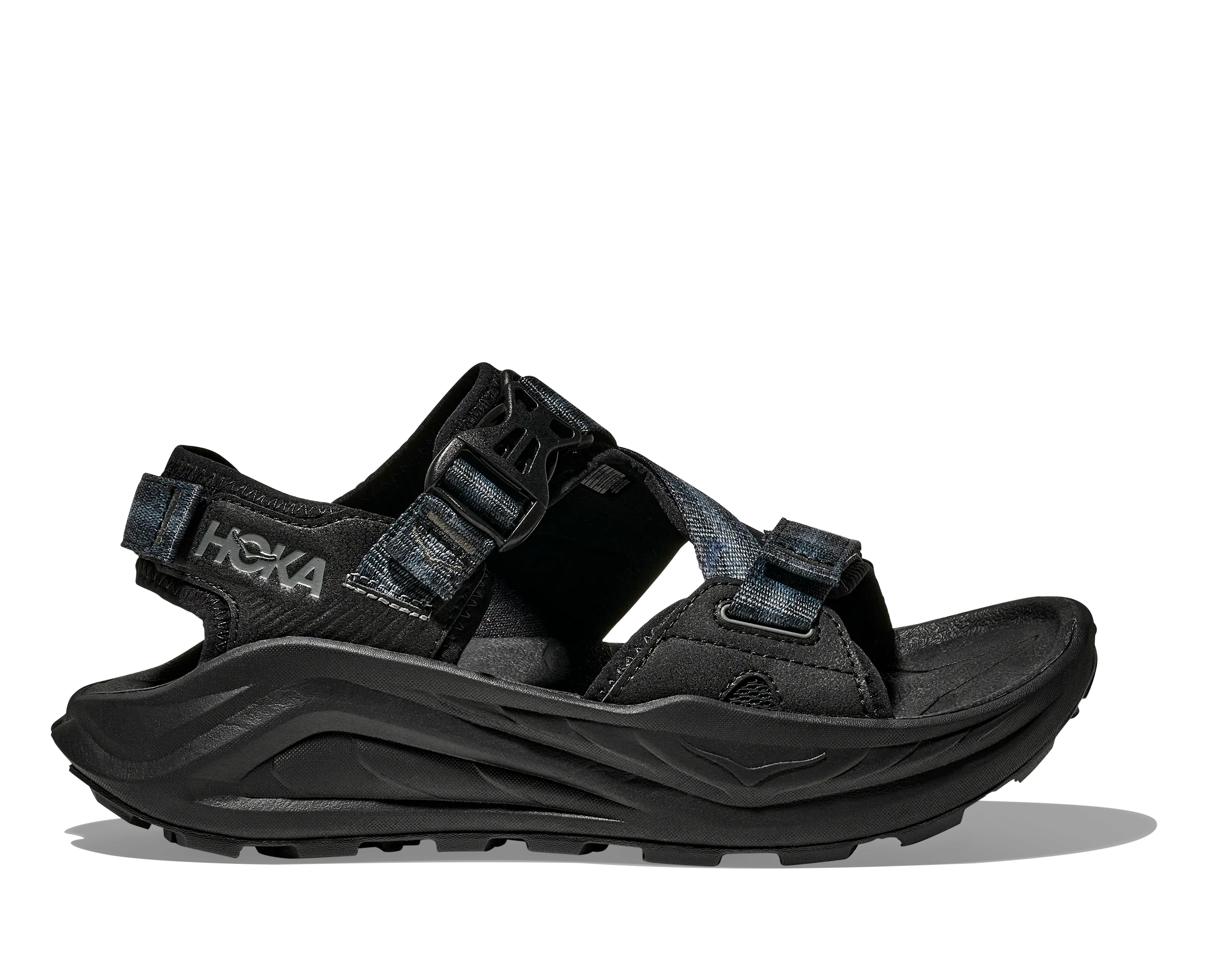 HOKA Women's Infini Adventure Hiking Sandal - Black/Black