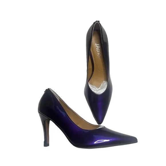 J. RENEÉ ‘Phoebie’ Purple Patent Heels, Size 8