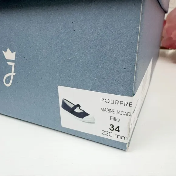 Jacadi Pourpre Marine Jacadi Fille Size 34 / 220mm New in Box