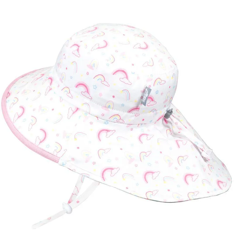 Jan & Jul Cotton Adventure Hat - Rainbow with Pink