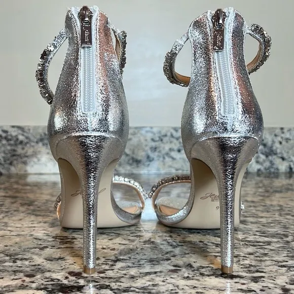 Jewel Badgley Mischka Gem Embellished Heels