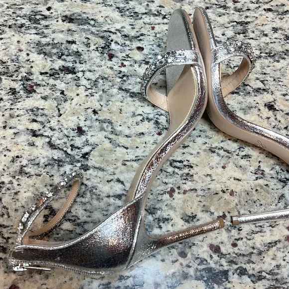 Jewel Badgley Mischka Gem Embellished Heels