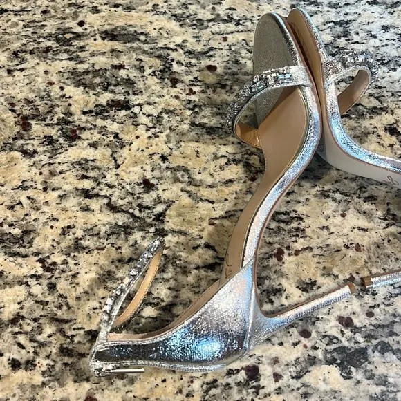 Jewel Badgley Mischka Gem Embellished Heels