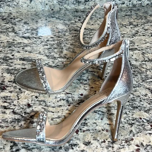 Jewel Badgley Mischka Gem Embellished Heels