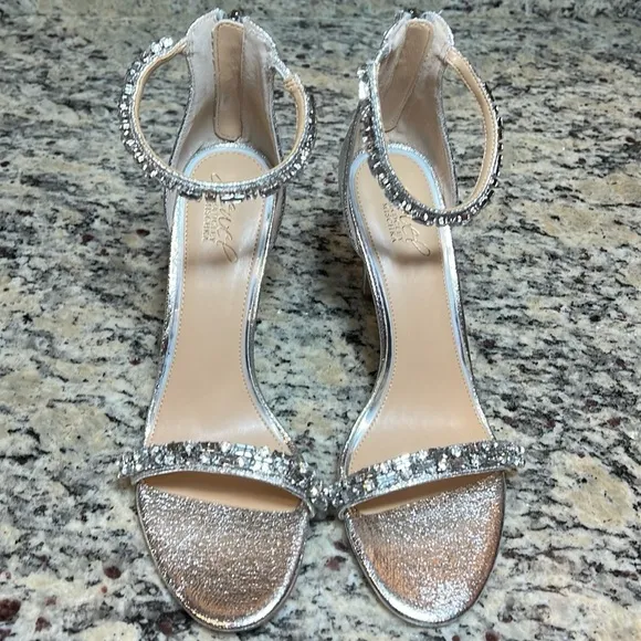 Jewel Badgley Mischka Gem Embellished Heels
