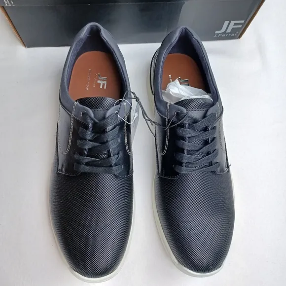 JF j.ferrar men's black memory foam shoes‎ Sz 10.5M