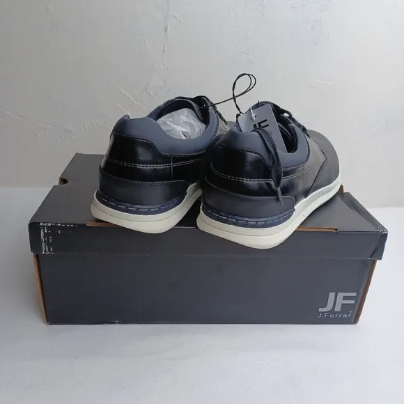 JF j.ferrar men's black memory foam shoes‎ Sz 10.5M