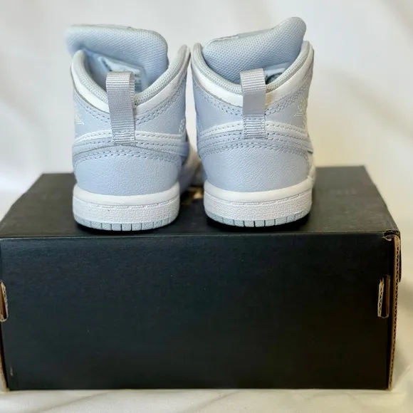Jordan 1 Mid (TD) Toddlers' Shoes Cobalt Bliss/White FD8782-400 Size 4C - New!