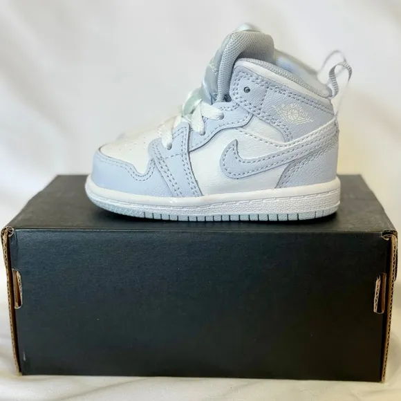 Jordan 1 Mid (TD) Toddlers' Shoes Cobalt Bliss/White FD8782-400 Size 4C - New!