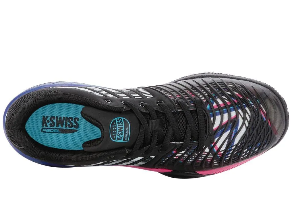 K-Swiss Express Light 3 HB Indoor Court Mens Tennis Shoes - Black / Blue / Pink