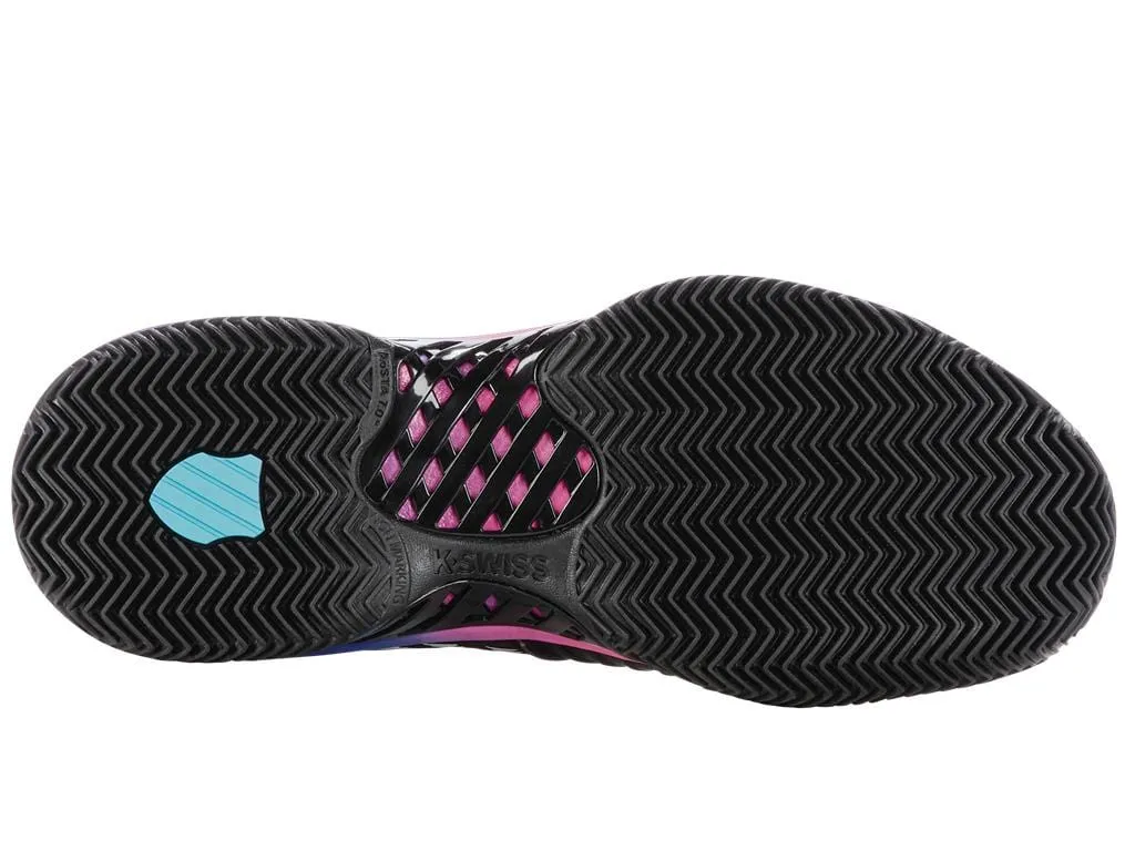 K-Swiss Express Light 3 HB Indoor Court Mens Tennis Shoes - Black / Blue / Pink