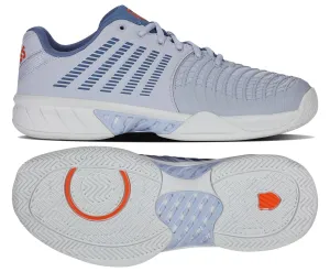 K-Swiss Express Light 3 Mens Tennis Shoes - Arctic Ice / Scarlet Ibis