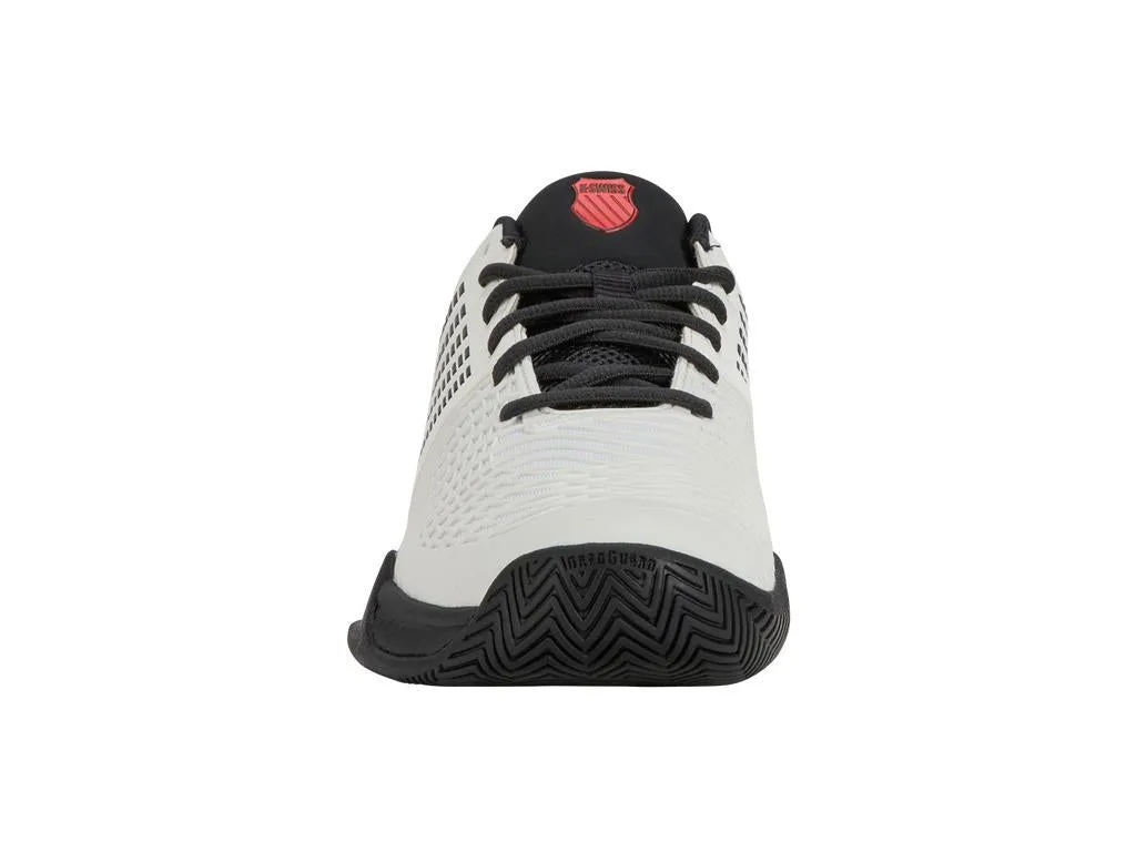 K-Swiss Express Light 3 Mens Tennis Shoes - Bright White / Stretch Limo / High Risk Red