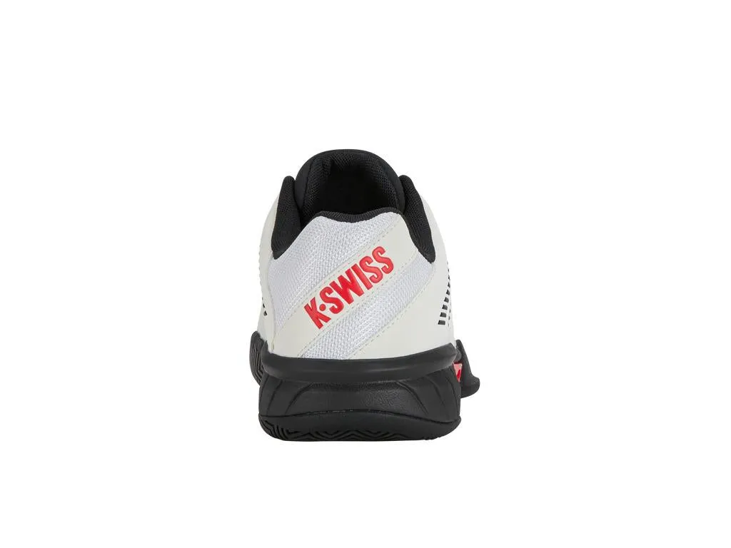 K-Swiss Express Light 3 Mens Tennis Shoes - Bright White / Stretch Limo / High Risk Red