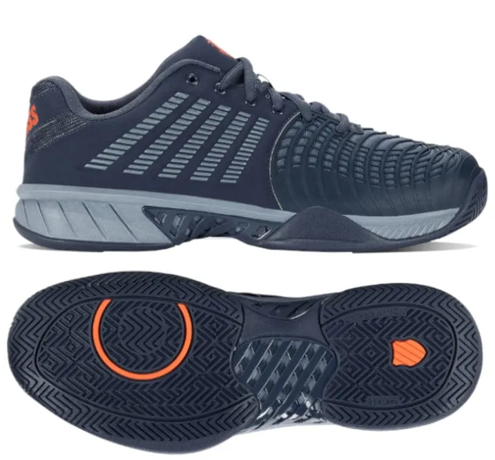 K-Swiss Express Light 3 Mens Tennis Shoes - Orion Blue / Windward Blue / Scarlet Ibis