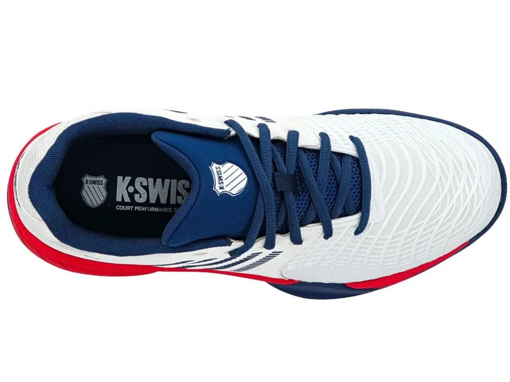 K-Swiss Express Light 3 Mens Tennis Shoes - White / Blue Opal / Lollipop