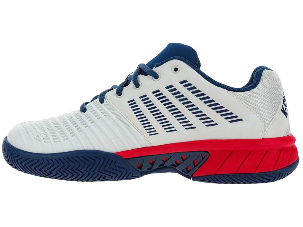 K-Swiss Express Light 3 Mens Tennis Shoes - White / Blue Opal / Lollipop