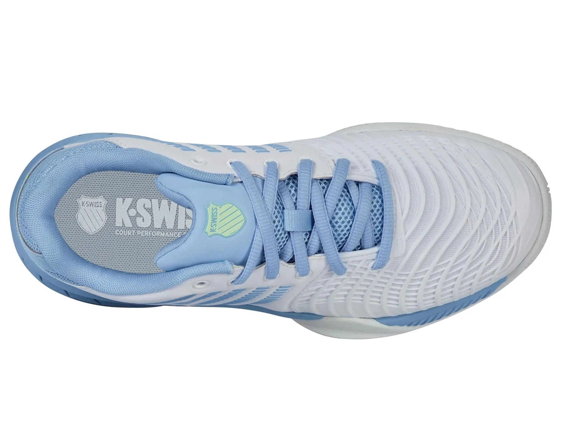 K-Swiss Express Light 3 Womens Tennis Shoes - White / Blue