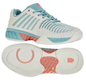 K-Swiss Express Light 3 Womens Tennis Shoes - White / Nile Blue / Desert Flower