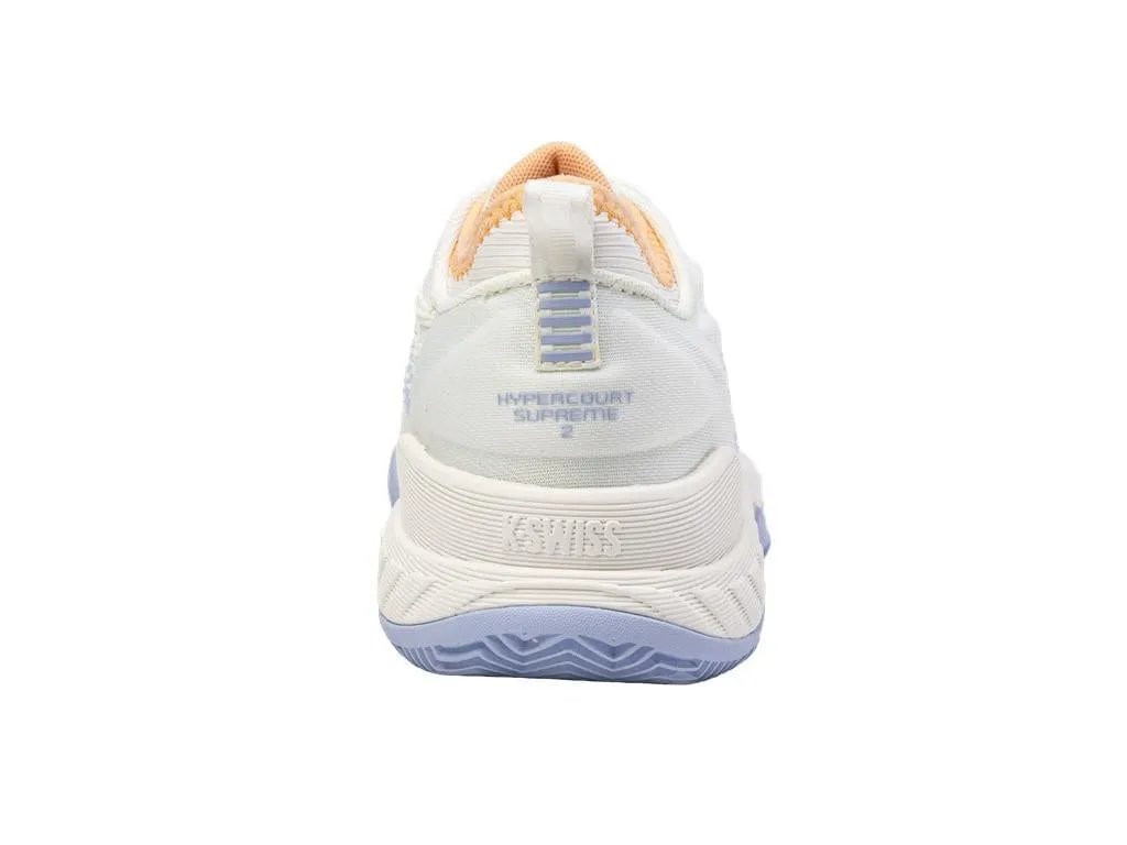 K-Swiss Hypercourt Supreme 2 HB Indoor Court Womens Tennis Shoes - Star White / Heather