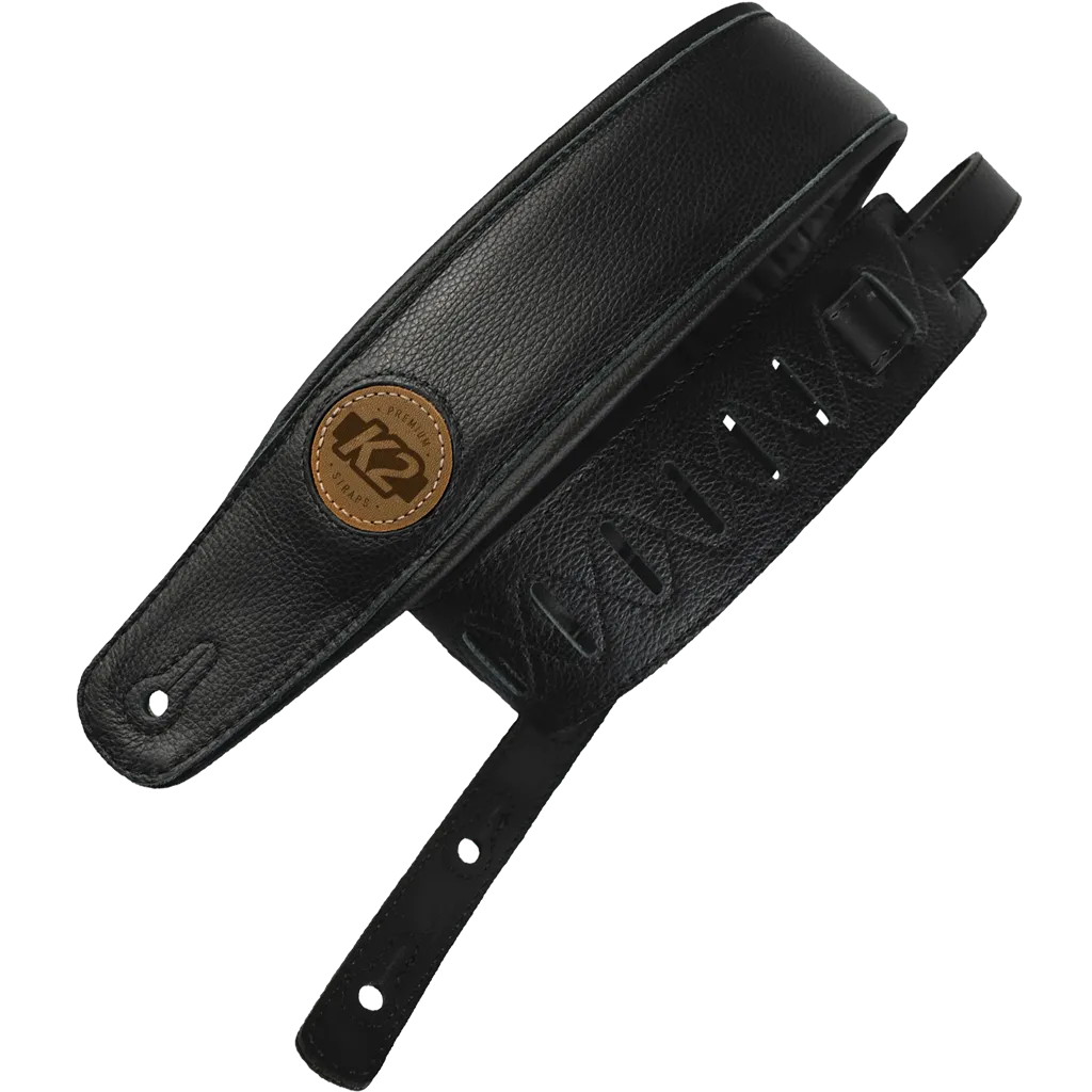 K2 Garment Leather Strap 3" Black