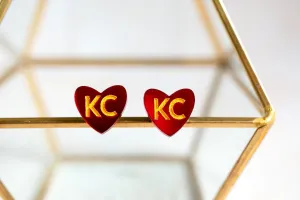 KC HEART EARRINGS