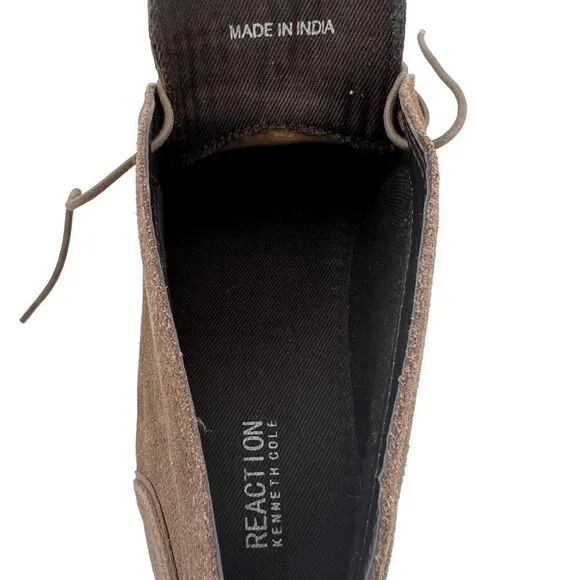 Kenneth Cole Reaction Men Passage Boot Walnut Suede Ankle Shoes US 11 /EU 44.5